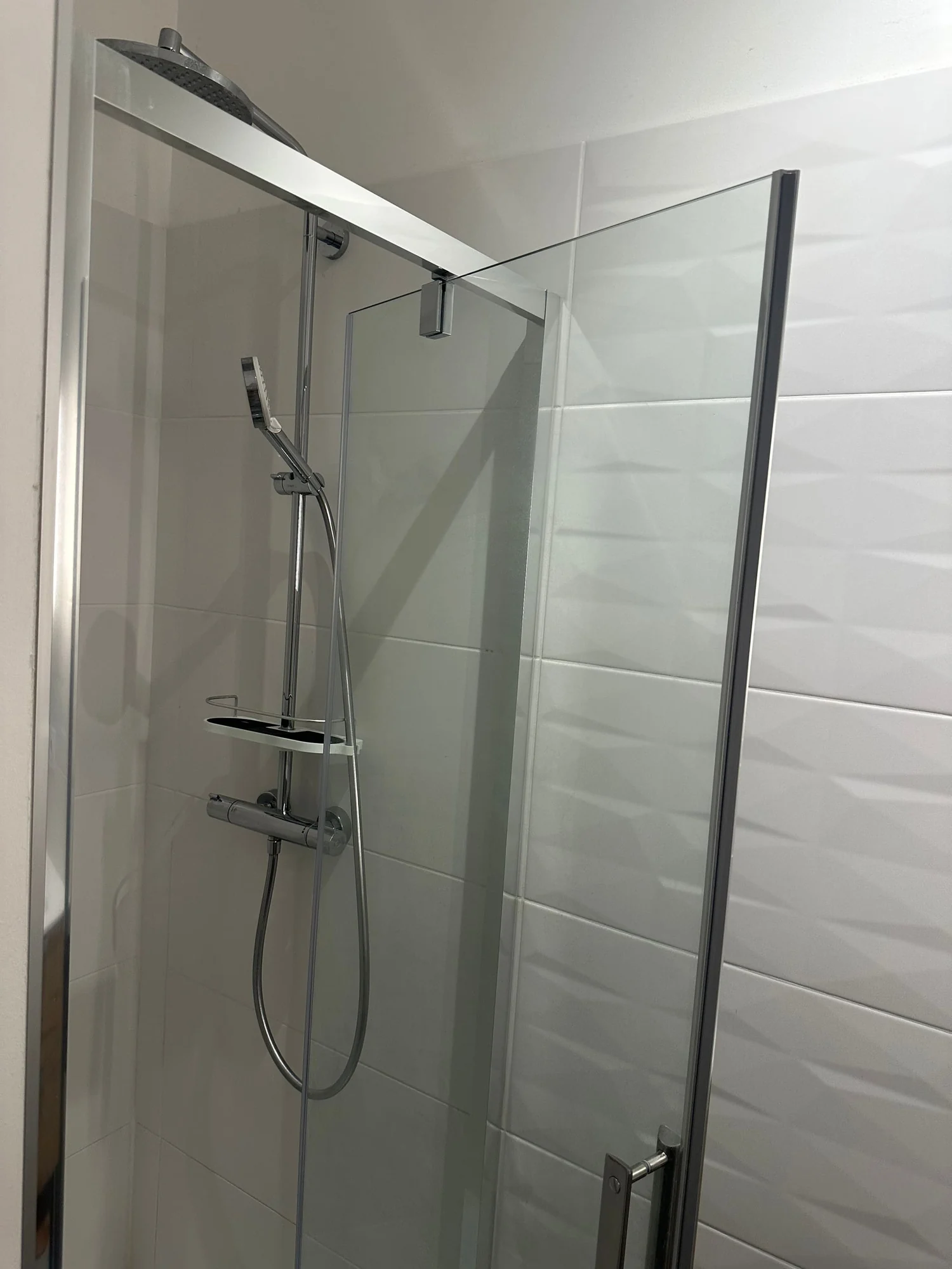 Duplex en campagne — la douche de la salle d’eau